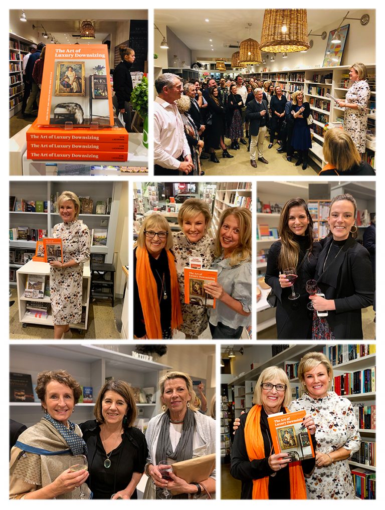 ‘The Art of Luxury Downsizing’ book launch at My Bookshop by Corrie Perkin, May 2019